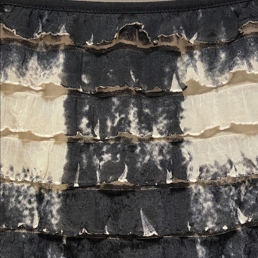 Joseph Ribkoff | Black | Ruffled Top/Hankerchief Skirt | Dress | Size 10 - Picture 3 of 16